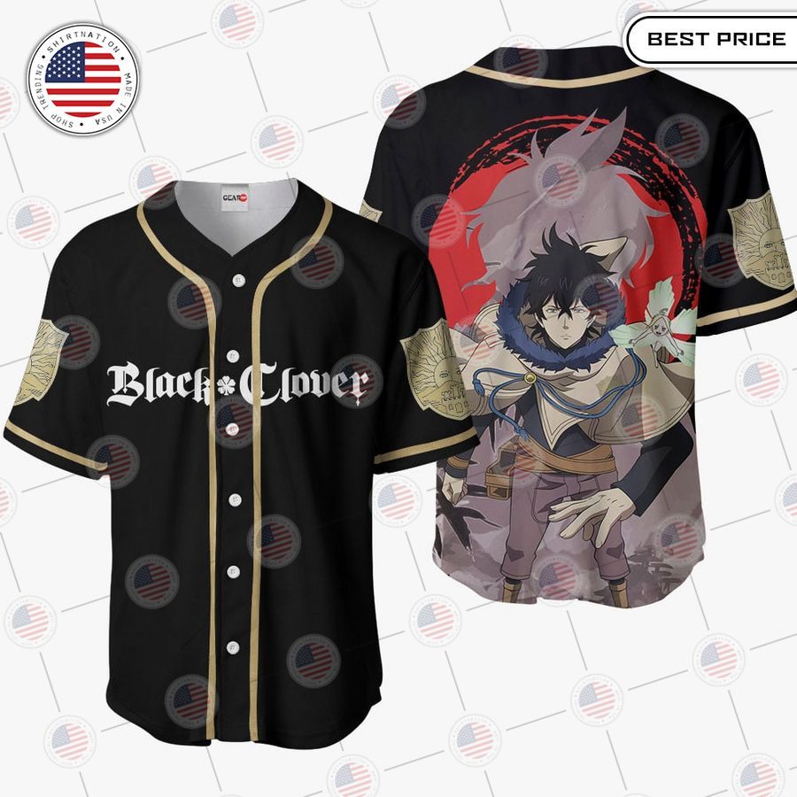 BEST Black Clover Yuno Grinberryall Baseball Jersey
