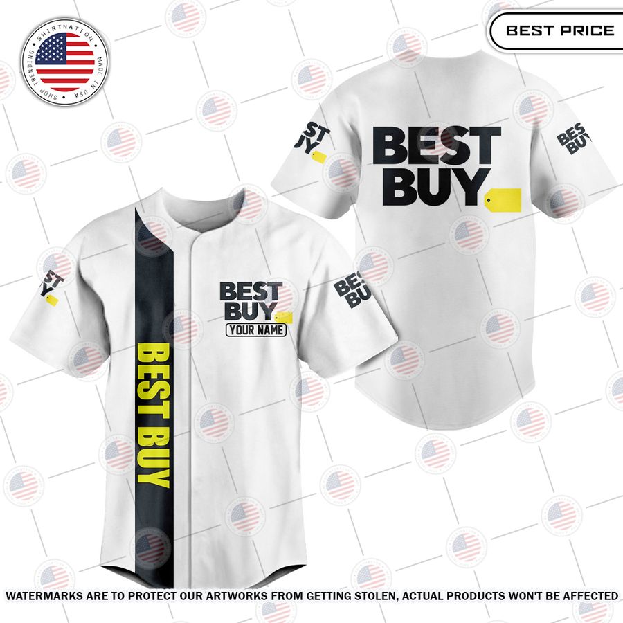NEW Best Buy Custom Baseball Jersey