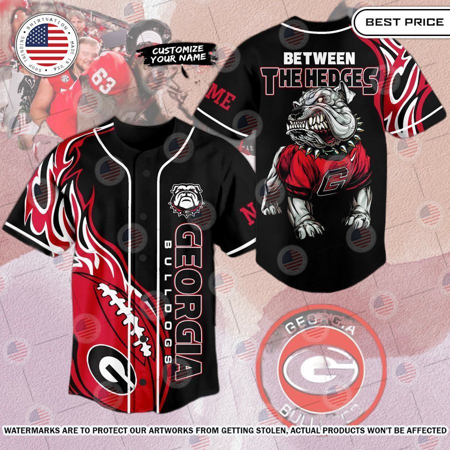 BEST Georgia Bulldogs Between the Hedges Custom Jersey