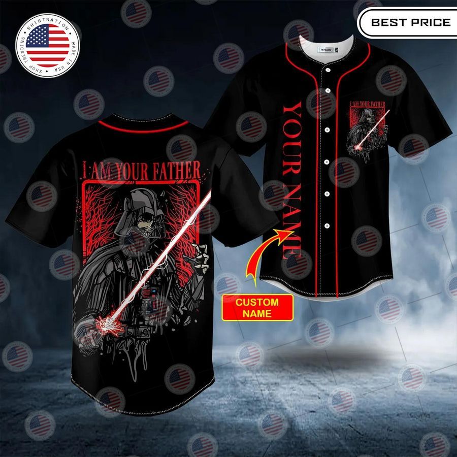 BEST I Am Your Father Darth Vader Custom Baseball Jersey
