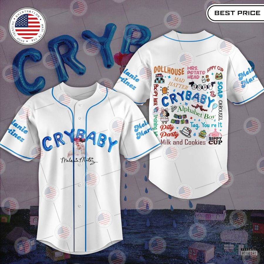 BEST Melanie Martinez Cry Baby Blue Baseball Jersey
