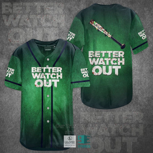 Better Watch Out Horror Movie Baseball Jersey