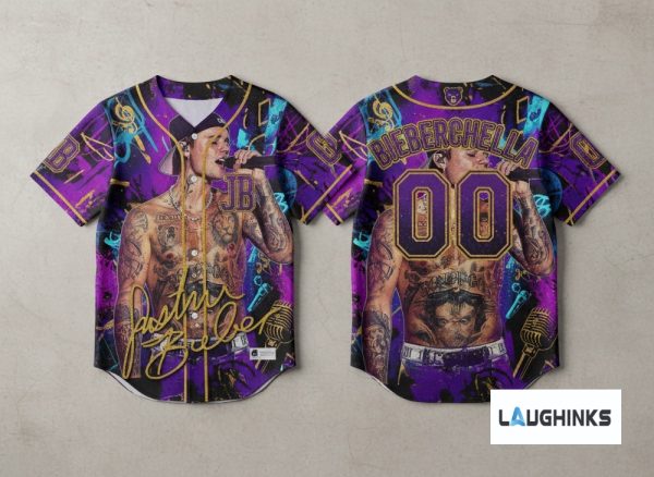 Bieberchella 2026 Justin Bieber Coachella AOP Baseball Jersey Shirt