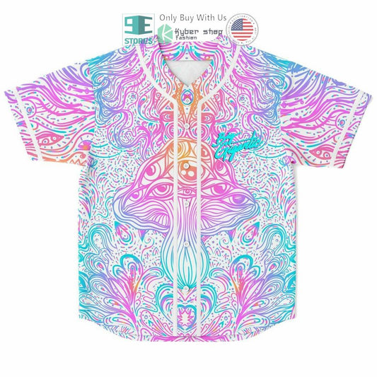 BEST Big Gigantic Free Your Mind Magic mushroom psychedelic art Baseball Jersey