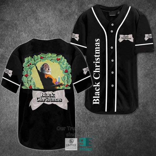 Black Christmas Horror Movie Baseball Jersey