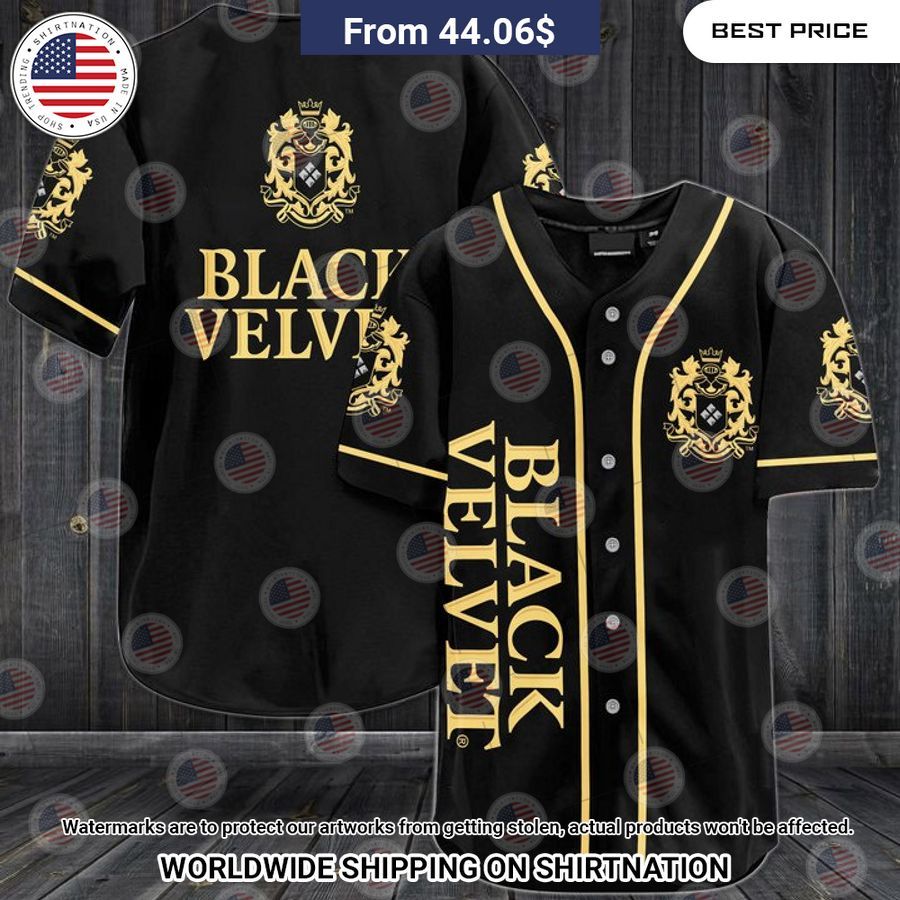 Black Velvet Baseball Shirt