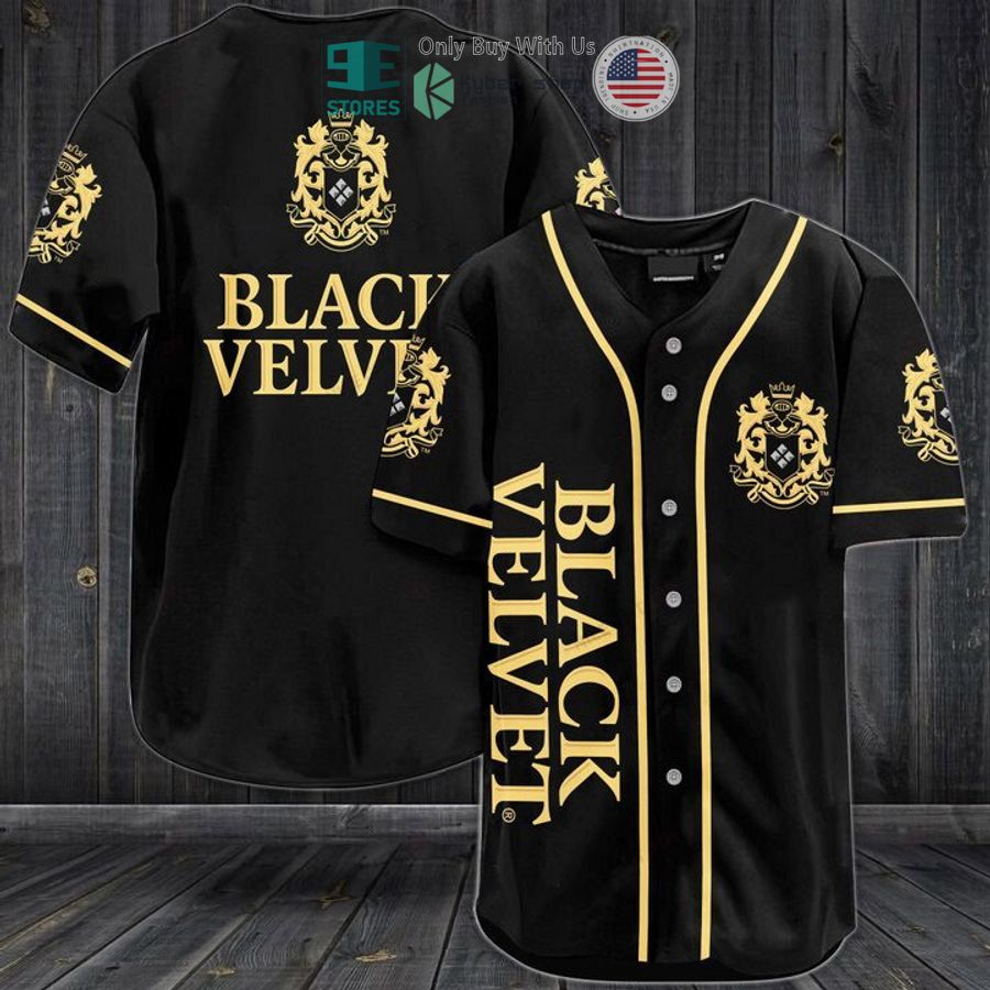 BEST Black Velvet logo black Baseball Jersey