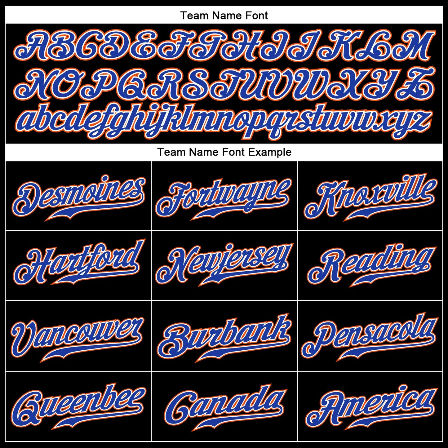 Custom Black Royal-Orange Authentic Baseball Jersey