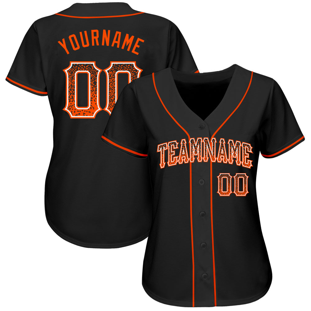 Custom Black Orange-White Authentic Drift Fashion Baseball Jersey T-Shirts, Hoodie, Sweatshirt | WearSparks.com (Image 2)