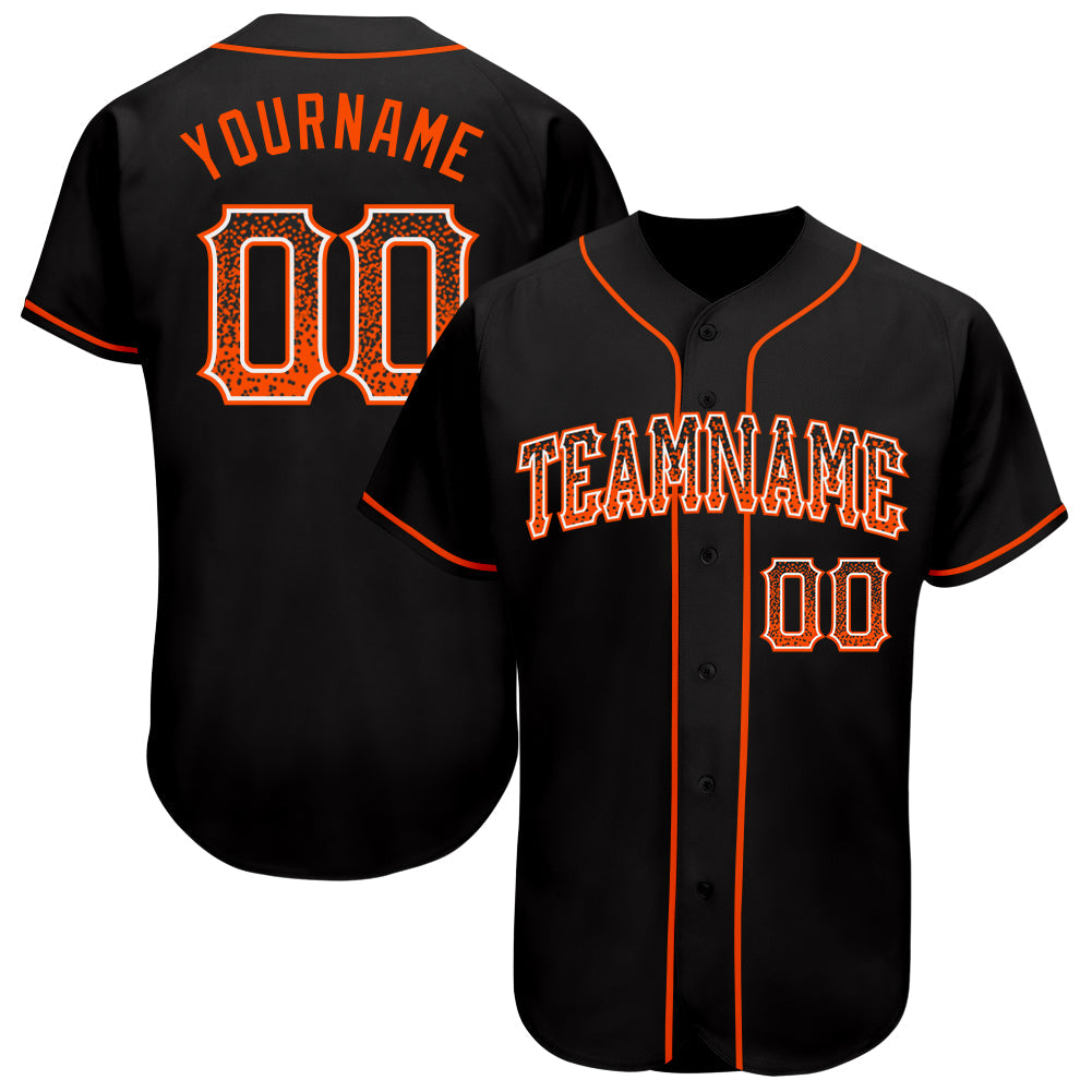 Custom Black Orange-White Authentic Drift Fashion Baseball Jersey T-Shirts, Hoodie, Sweatshirt | WearSparks.com (Image 1)