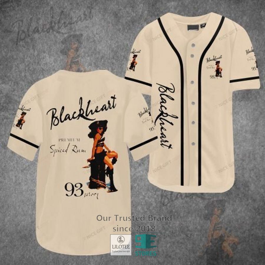 Blackheart Spiced Rum Baseball Jersey