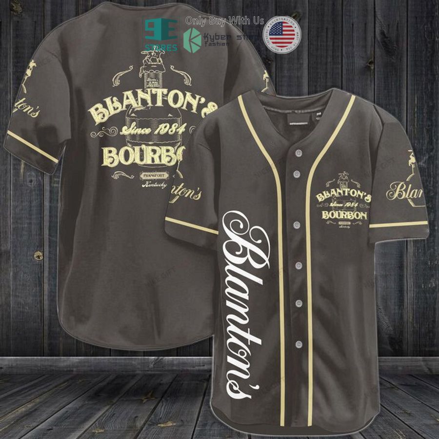 BEST Blanton's Bourbon grey Baseball Jersey