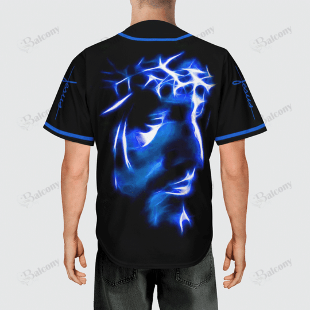 Blessed Blue Light Baseball Jersey Colorful Adult Unisex Sizes S – 5XL
