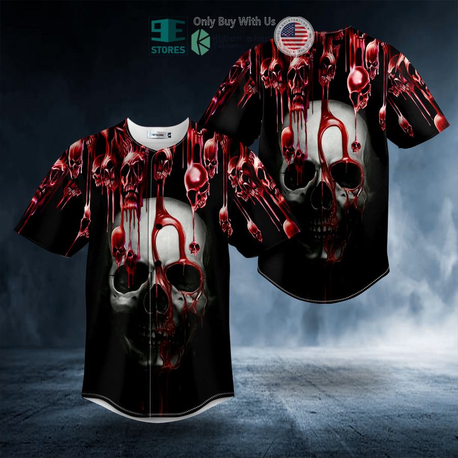 BEST Blooding Skull Baseball Jersey
