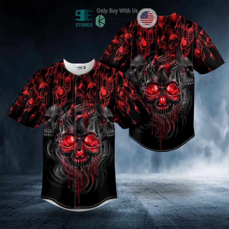 BEST Bloody Skull Baseball Jersey