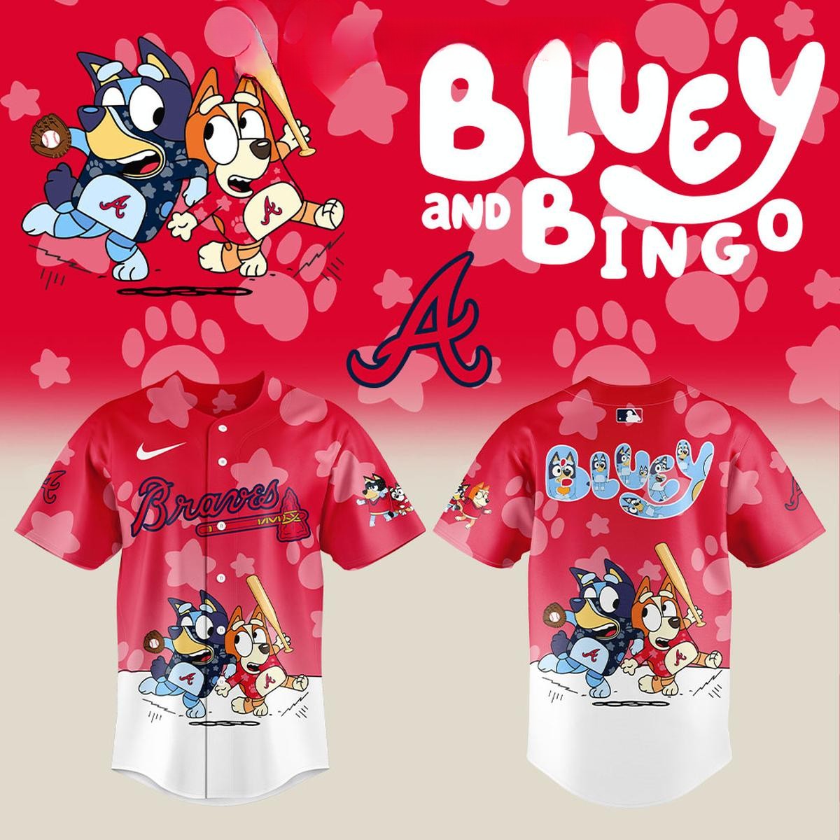 Blue &amp; Bingo Atlanta Braves MLB Sport Team Baseball Jersey T-Shirts, Hoodie, Sweatshirt | WearSparks.com (Image 1)