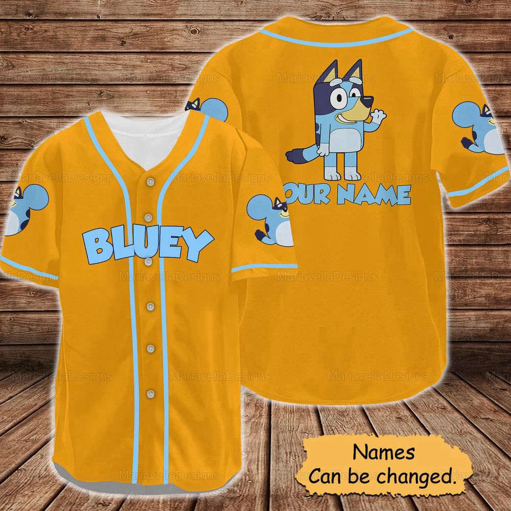 BlueyDad Baseball Jersey, Custom BlueyDad Baseball Jersey - lylyprint.com T-Shirts, Hoodie, Sweatshirt (Image 3)