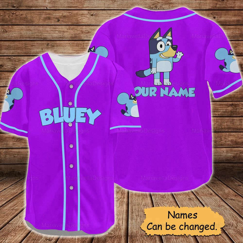 BlueyDad Baseball Jersey, Custom BlueyDad Baseball Jersey - lylyprint.com T-Shirts, Hoodie, Sweatshirt (Image 4)