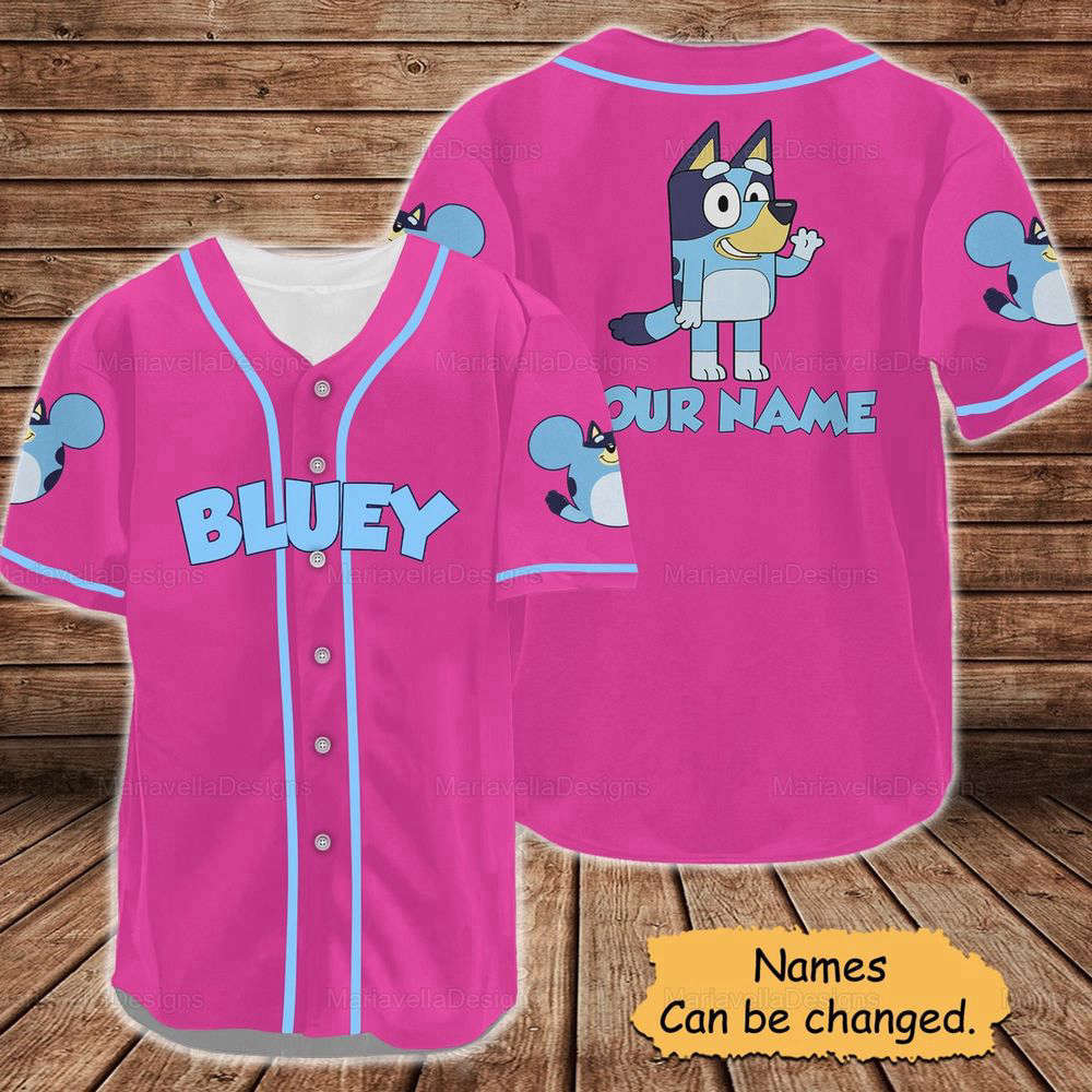 BlueyDad Baseball Jersey, Custom BlueyDad Baseball Jersey - lylyprint.com T-Shirts, Hoodie, Sweatshirt (Image 5)