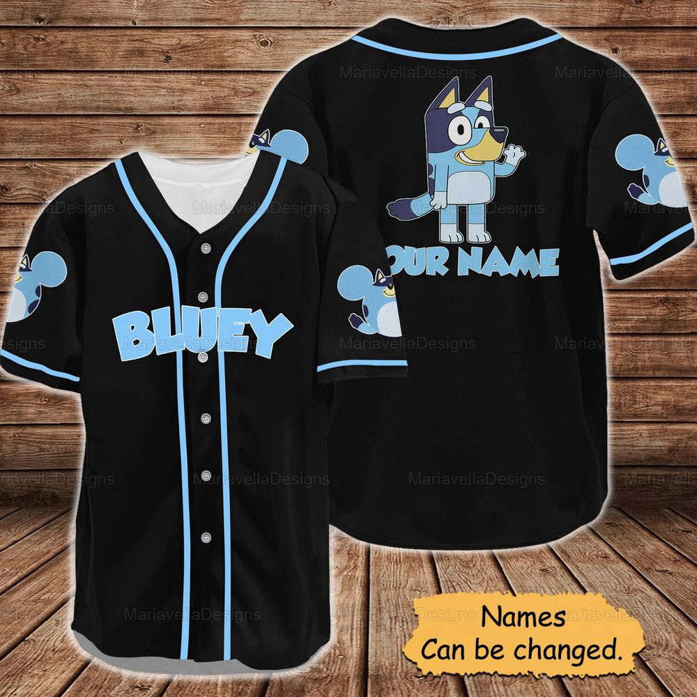 BlueyDad Baseball Jersey, Custom BlueyDad Baseball Jersey - lylyprint.com T-Shirts, Hoodie, Sweatshirt (Image 6)