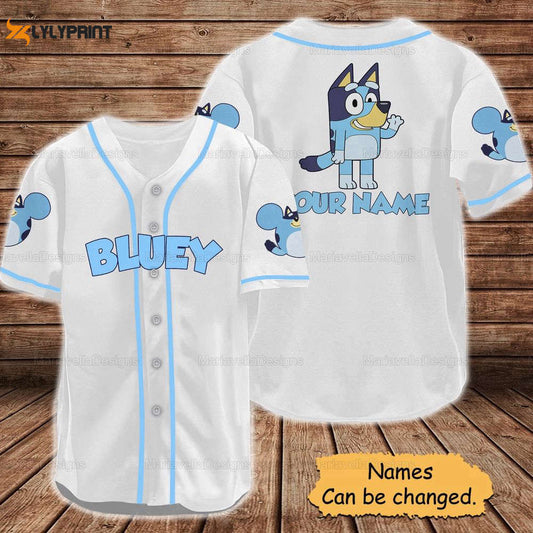 BlueyDad Baseball Jersey, Custom BlueyDad Baseball Jersey - lylyprint.com T-Shirts, Hoodie, Sweatshirt (Image 1)