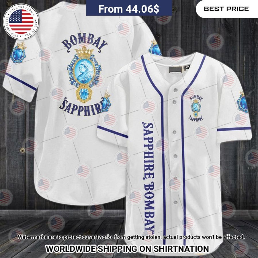 Bombay Sapphire Baseball Shirt