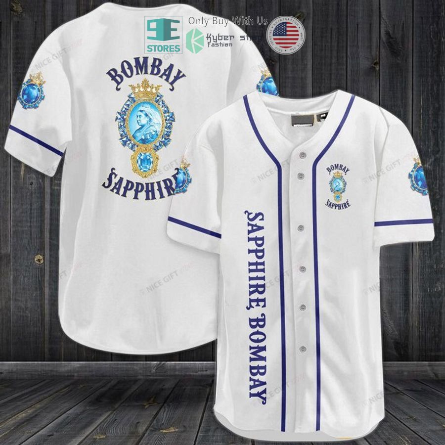 BEST Bombay Sapphire logo white Baseball Jersey