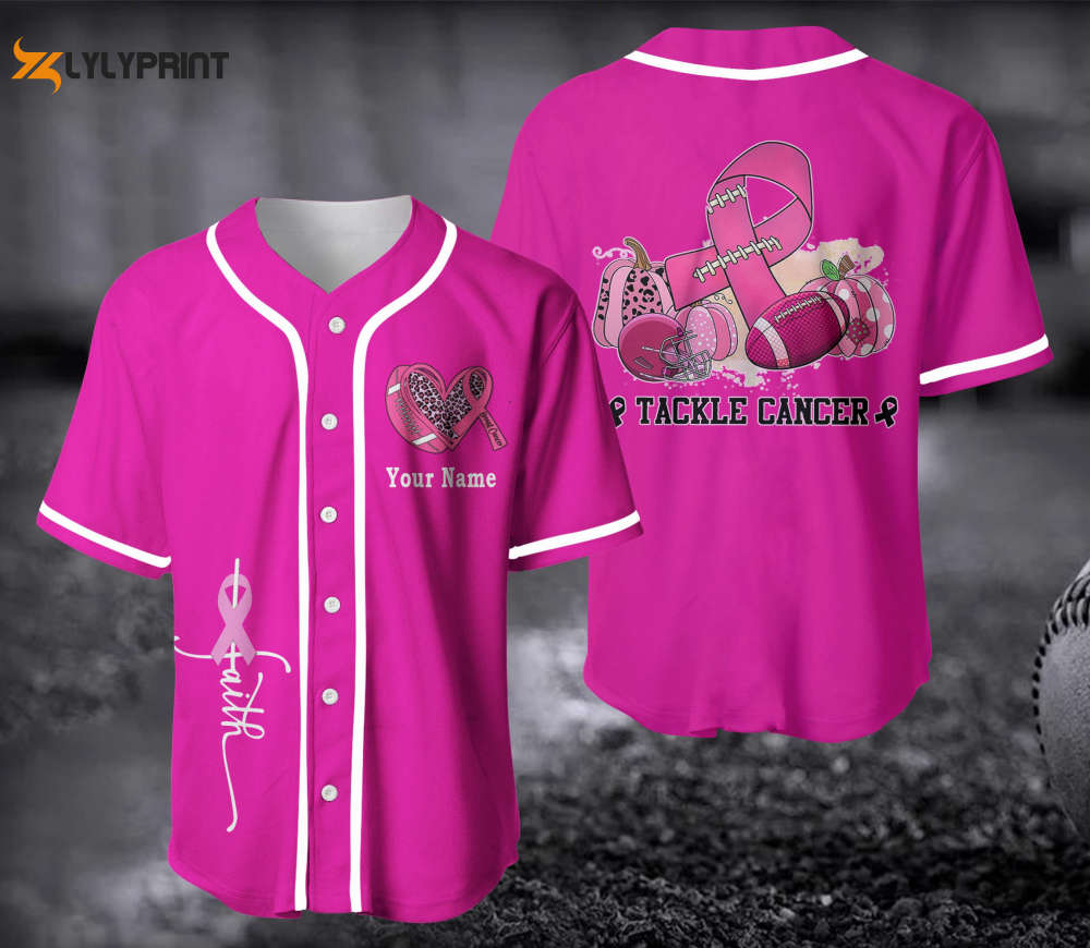 Breast Cancer Baseball Jersey - lylyprint.com T-Shirts, Hoodie, Sweatshirt | WearSparks.com (Image 2)