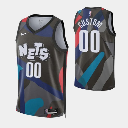 brooklyn nets custom 2023-24 city edition swingman jersey