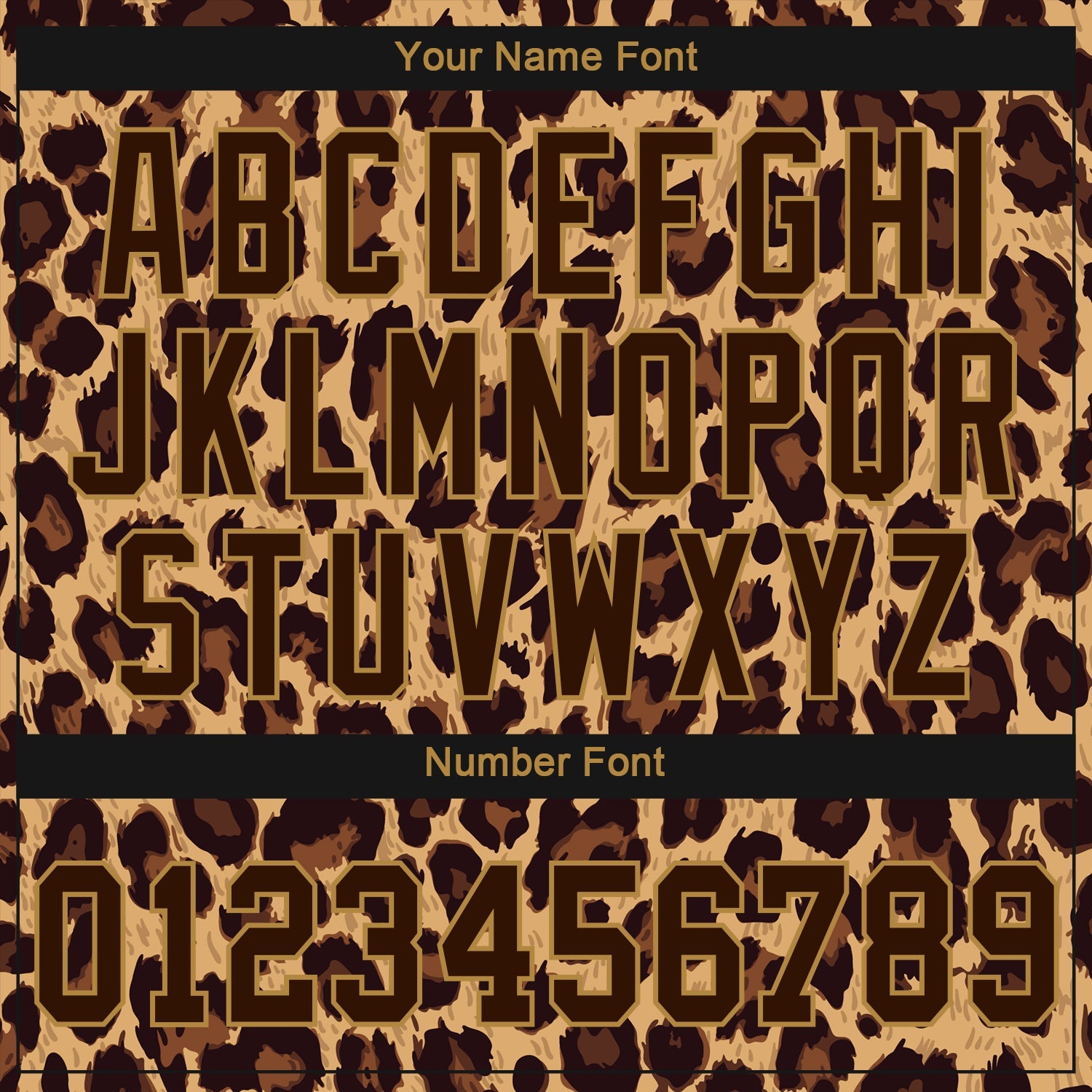 Custom Brown Brown-Old Gold 3D Pattern Design Leopard Authentic Baseball Jersey T-Shirts, Hoodie, Sweatshirt (Image 5)