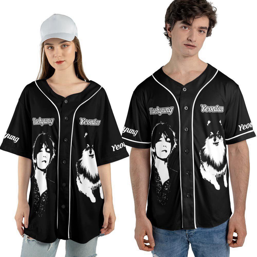 BTS V Kpop Baseball Jersey For Men Women, Layover Album Baseball Jersey For Men Women - lylyprint.com T-Shirts,... (Image 3)