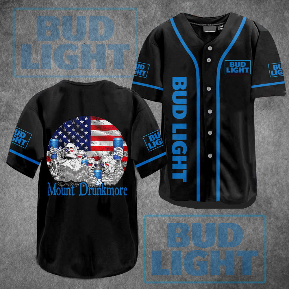 Bud Light Mount Drunkmore Baseball Jersey: Unleash Your Team Spirit!