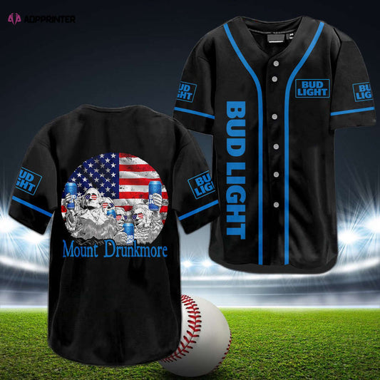 Bud Light Mount Drunkmore Baseball Jersey: Unleash Your Team Spirit!