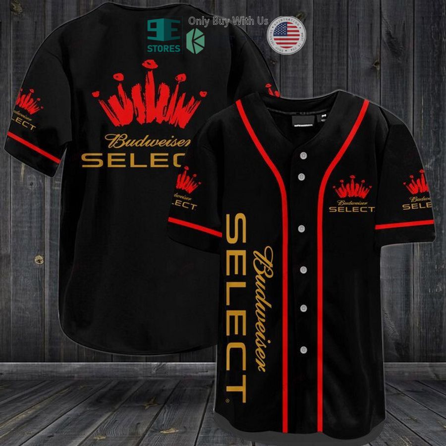 BEST Budweiser Select logo black Baseball Jersey