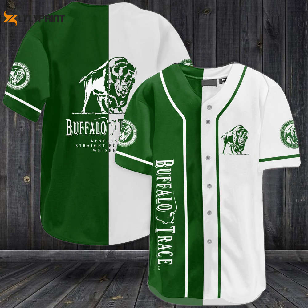 Buffalo Trace Kentucky Straight Bourbon Whiskey Baseball Jersey - Unique Gift for Men & Women Perfect for Whiskey Lovers...