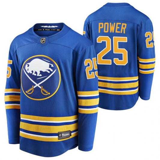 buffalo sabres #25 owen power royal-2021-nhl-draft-no.1-home-jersey