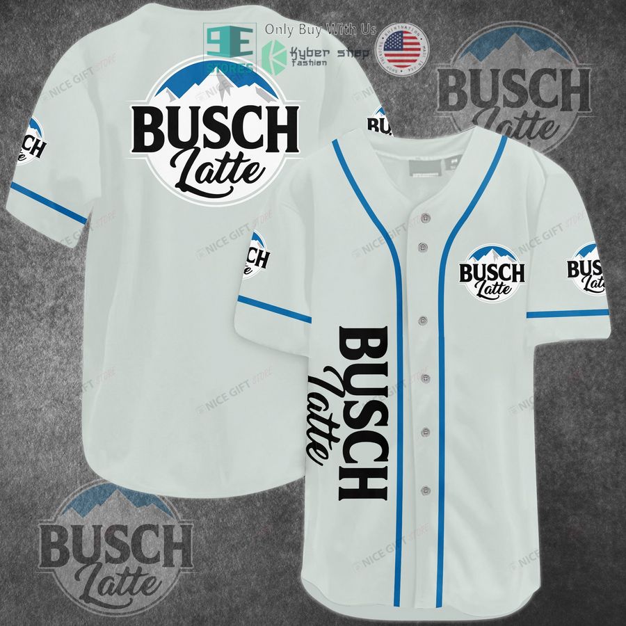BEST Busch Latte Beer Baseball Jersey