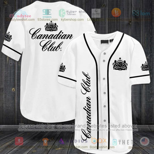 HOT Canadian Club logo white Baseball Jersey Shirt