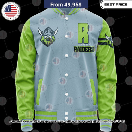 BEST Canberra Raiders Vintage Logo Custom Baseball Jacket