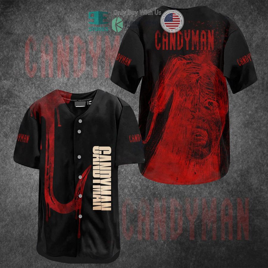 BEST Candyman red black Baseball Jersey