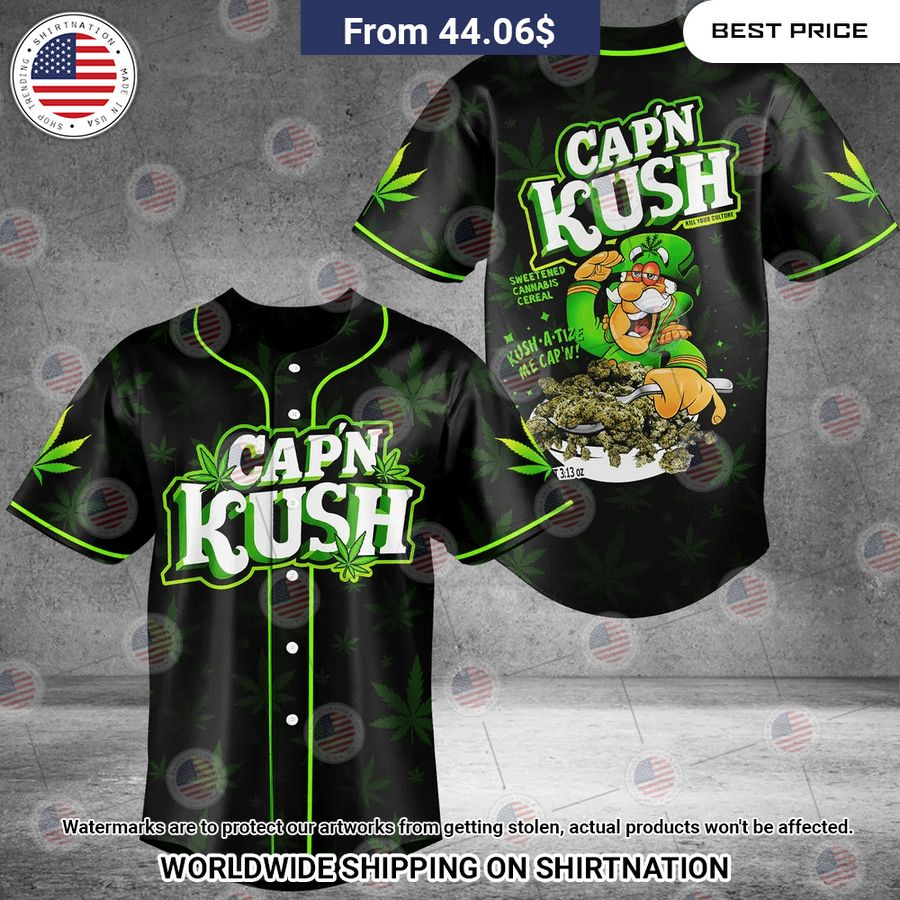 Cap'N Kush Baseball Jersey