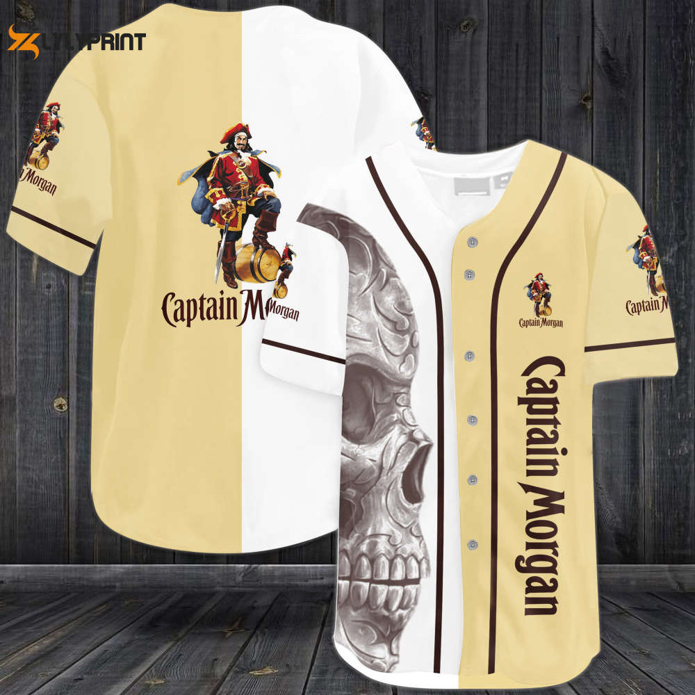 Captain Morgan Skull Baseball Jersey - Gift for Men Women - lylyprint.com T-Shirts, Hoodie, Sweatshirt | WearSparks.com