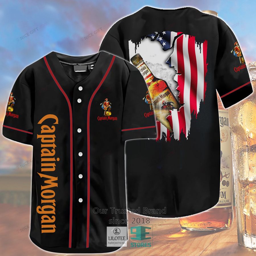 Captain Morgan US Flag Baseball Jersey