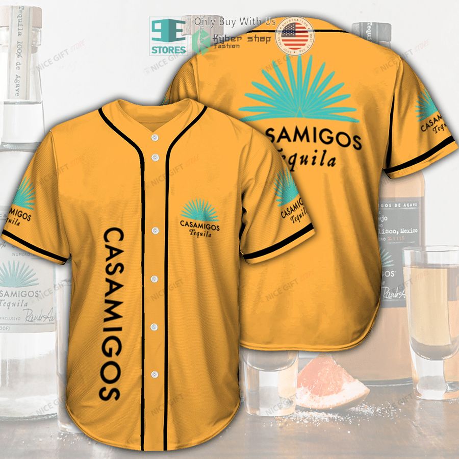 BEST Casamigos logo orange Baseball Jersey