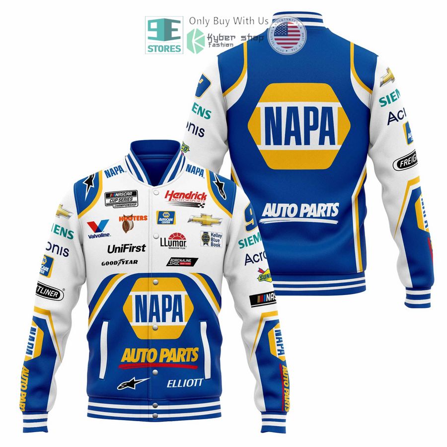 BEST Chase Elliott Napa Baseball Jacket