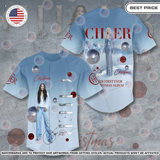 Cher Christmas Album Baseball Jersey