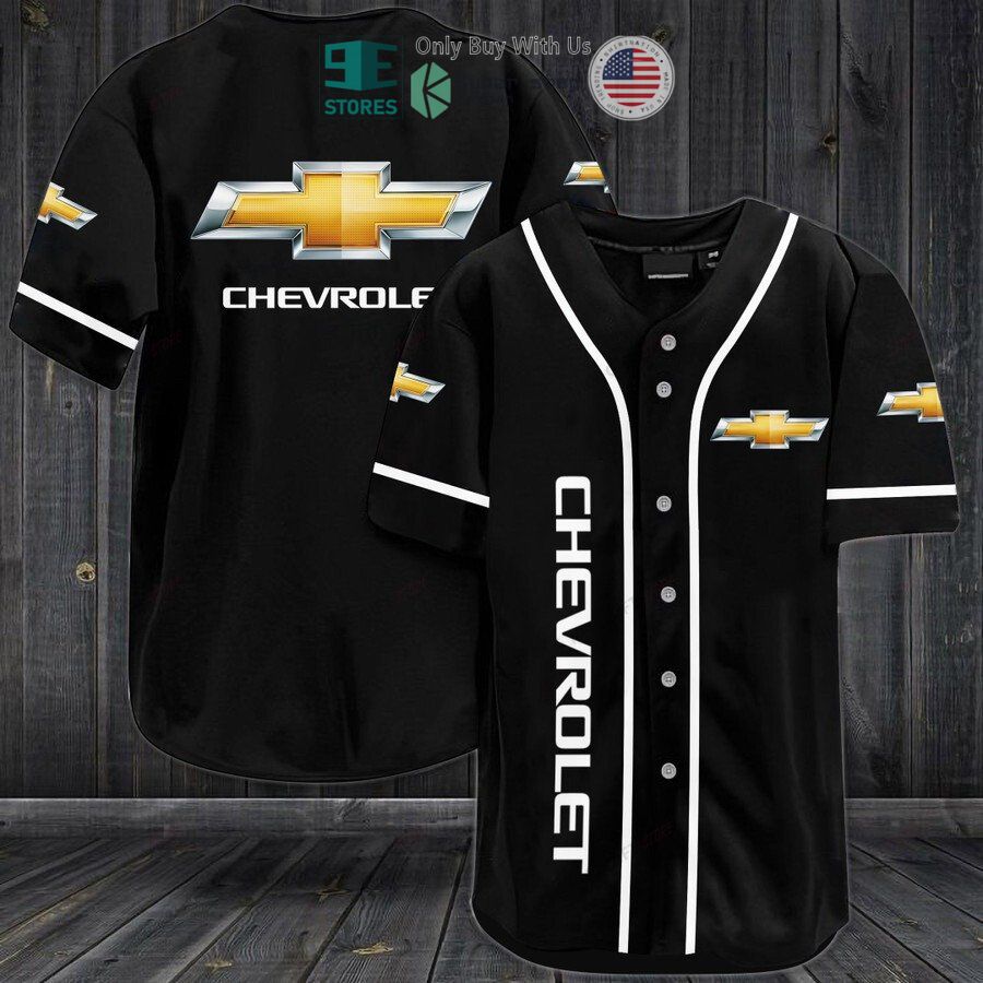 BEST Chevrolet logo black Baseball Jersey