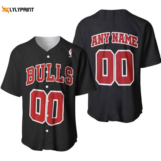 Chicago Bulls Basketball Team Throwback Black Baseball Jersey Gifts for Fans - lylyprint.com T-Shirts, Hoodie,... (Image 1)