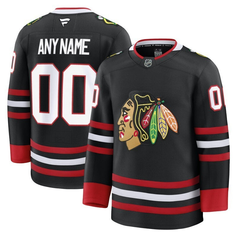 chicago blackhawks fanatics alternate custom premium jersey - black_conew1