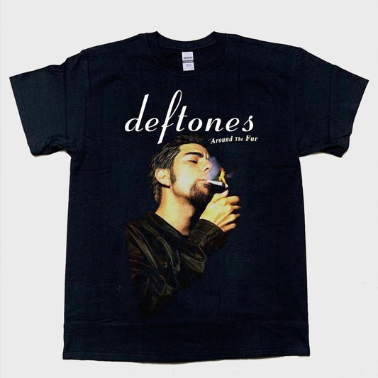 chino moreno smoking deftones music band t-shirt black gift for fan Hoodie, Sweatshirt | WearSparks.com